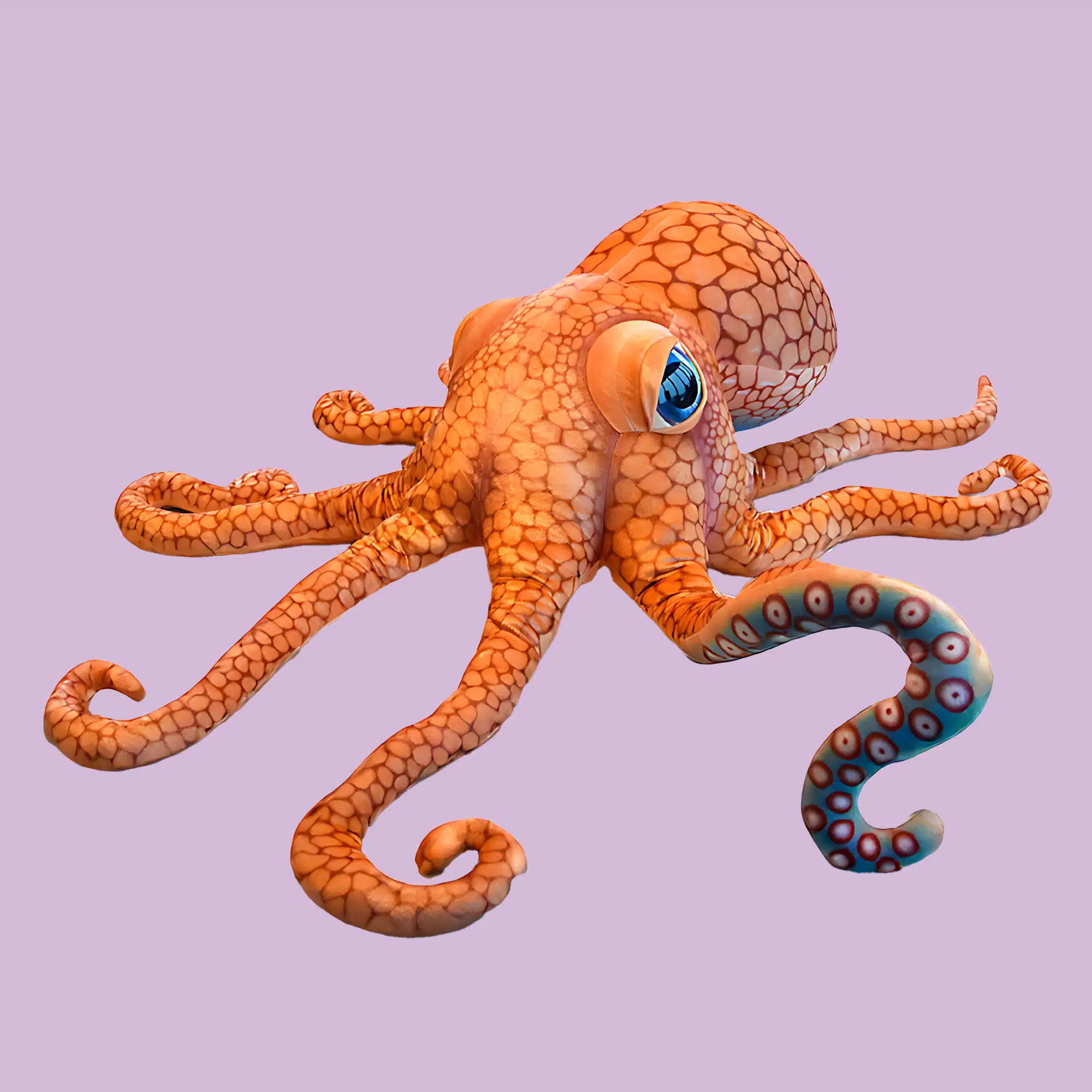 Riesiger Oktopus-Kuscheltier