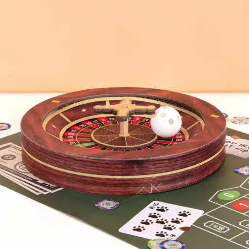 Roulette-Kratzspiel für Katzen