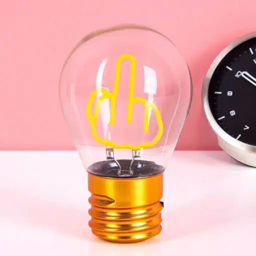 Mittelfinger Lampe