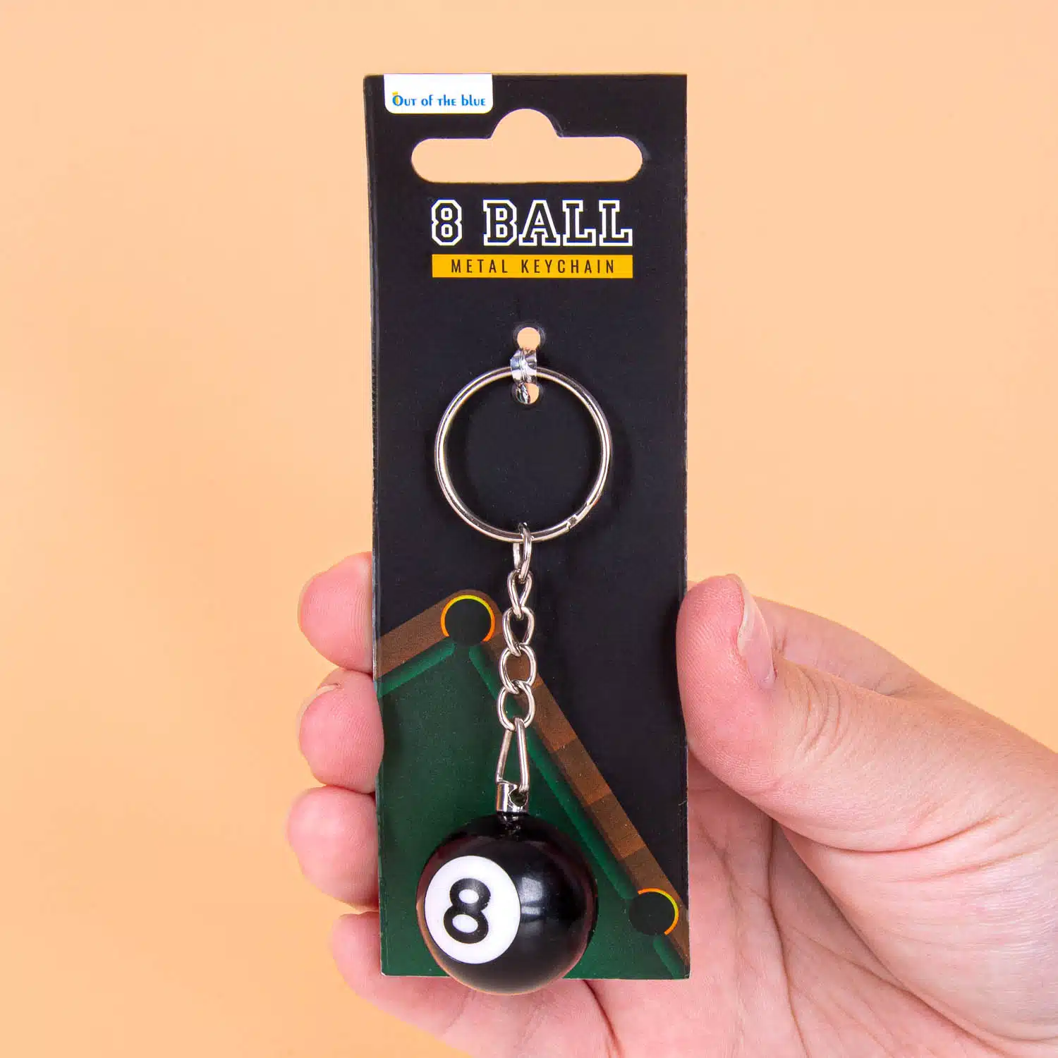 Billardkugel Schlüsselanhänger