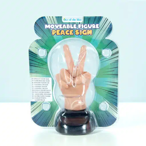 Peace-Hand mit Solarenergie