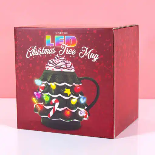 Weihnachtsbaum-Tasse mit LED-Beleuchtung