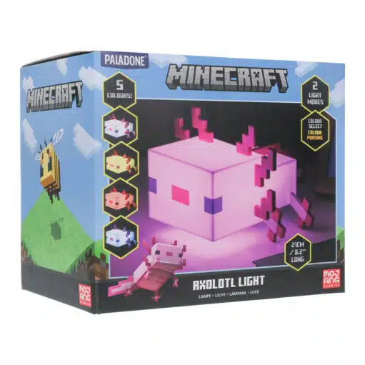 Minecraft Axolotl Lampe