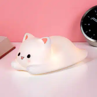 Liegende Katze Nachtlicht