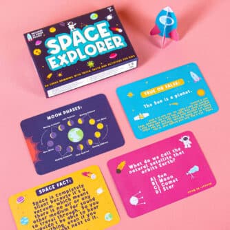 Space Explorer-Trivia-Karten für Kids
