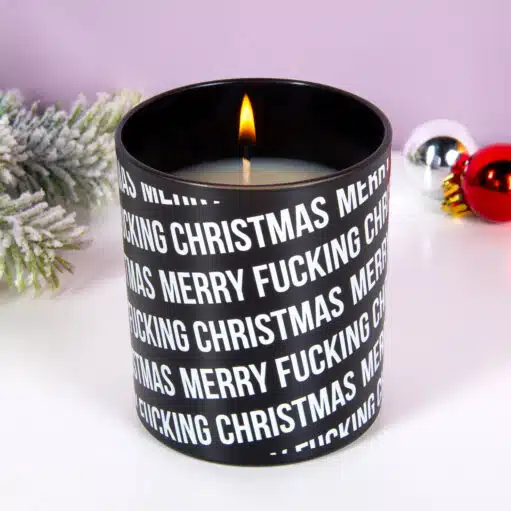 Merry Fucking Christmas Kerze