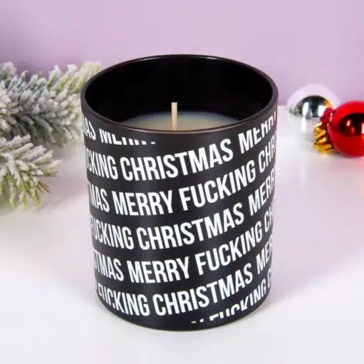 Merry Fucking Christmas Kerze
