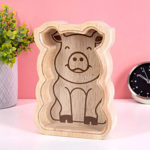 Transparentes Sparschwein