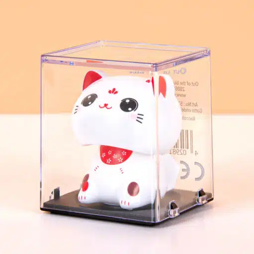 Winkende Katze mit Solarenergie
