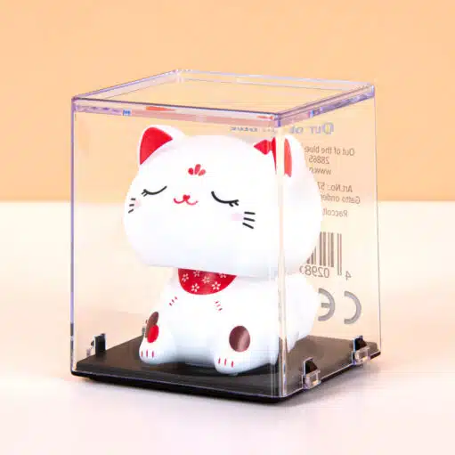 Winkende Katze mit Solarenergie