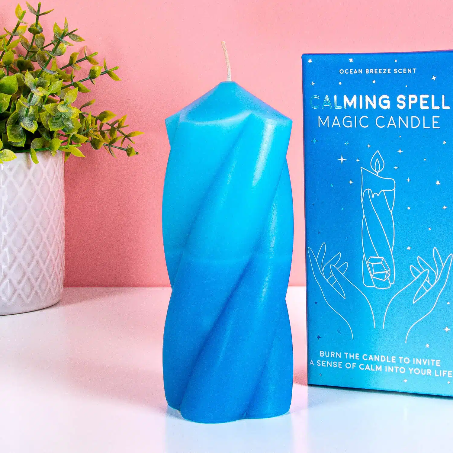 Calming Spell Kerze mit Angelit