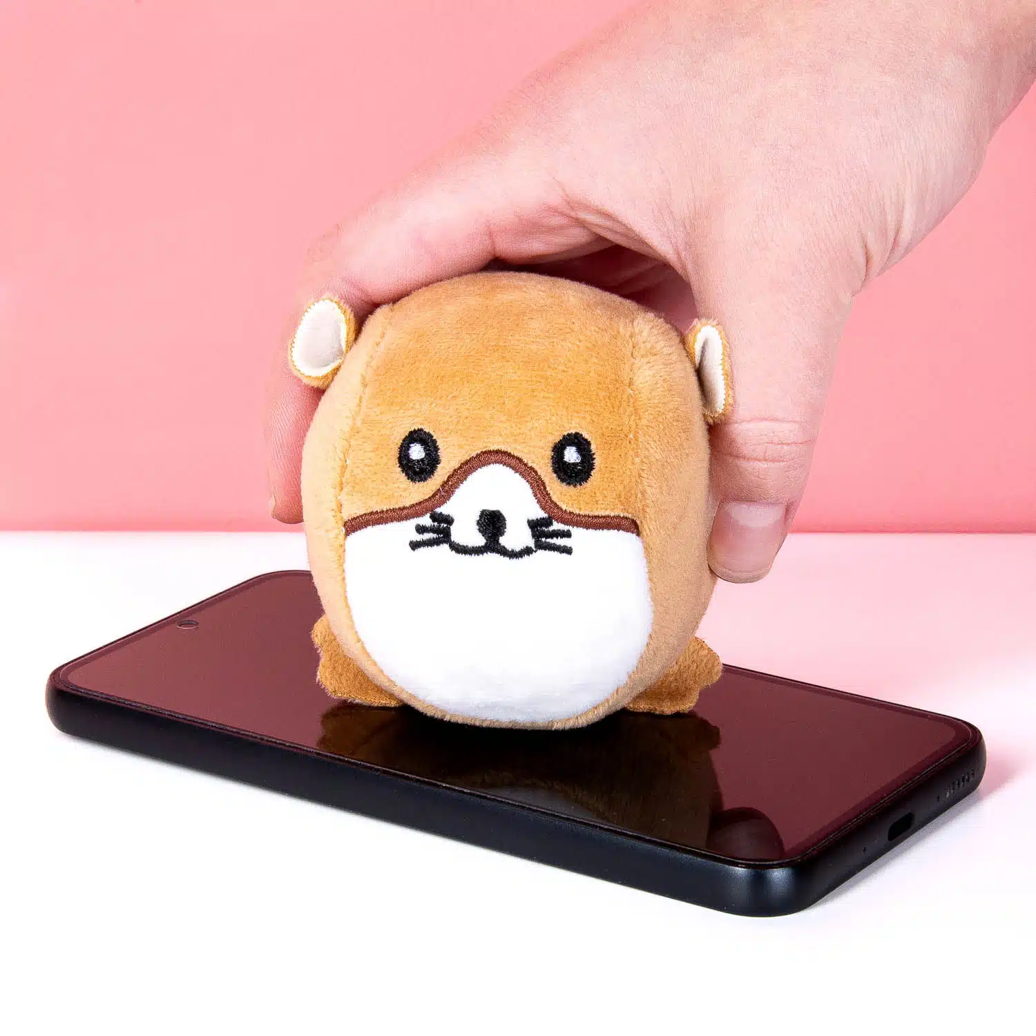 Hamster-Stressball und Bildschirmreiniger