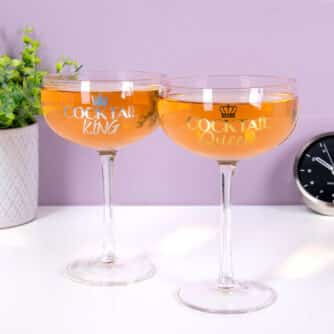 Cocktail King & Queen Gläser (2er-Set)