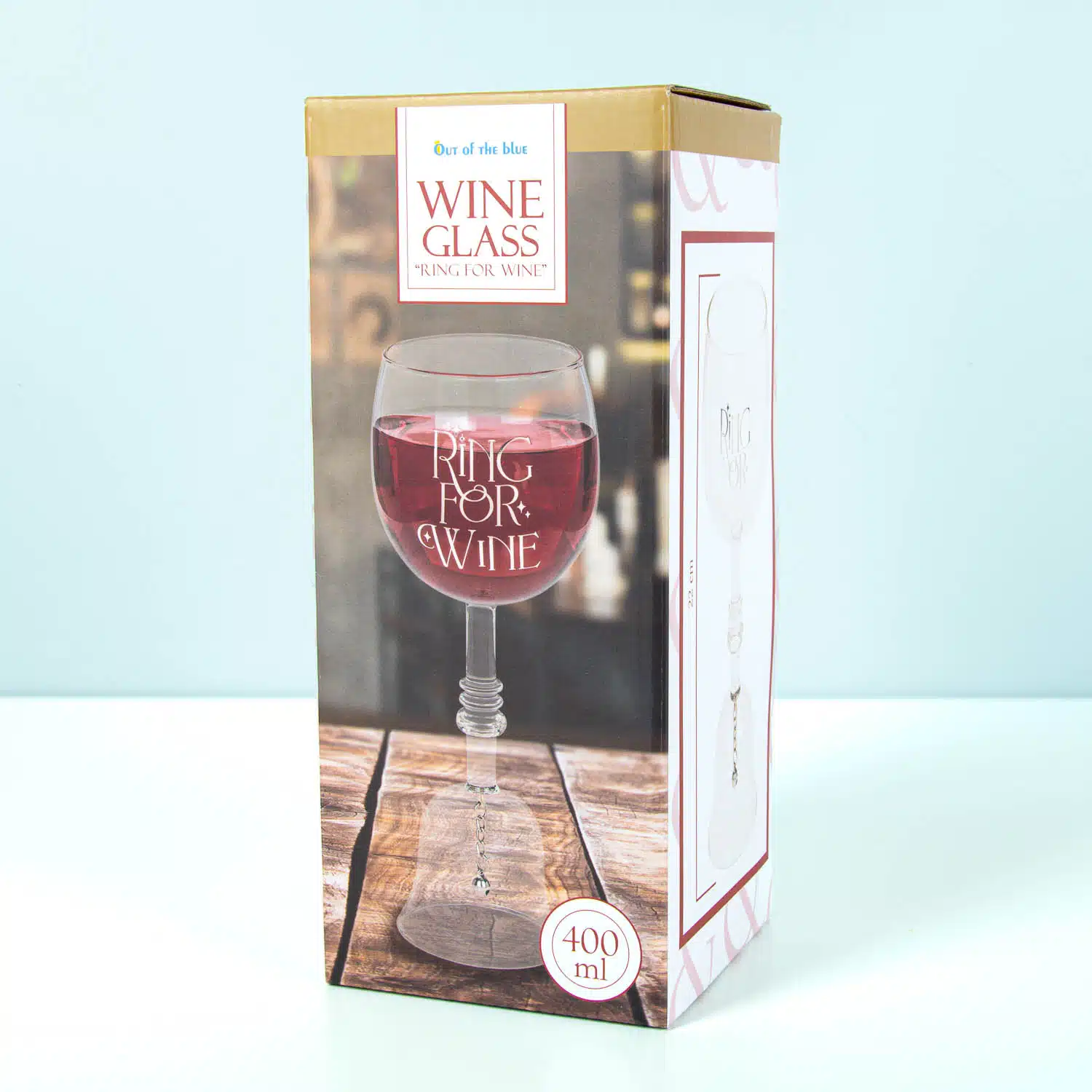 Weinglas mit Glöckchen