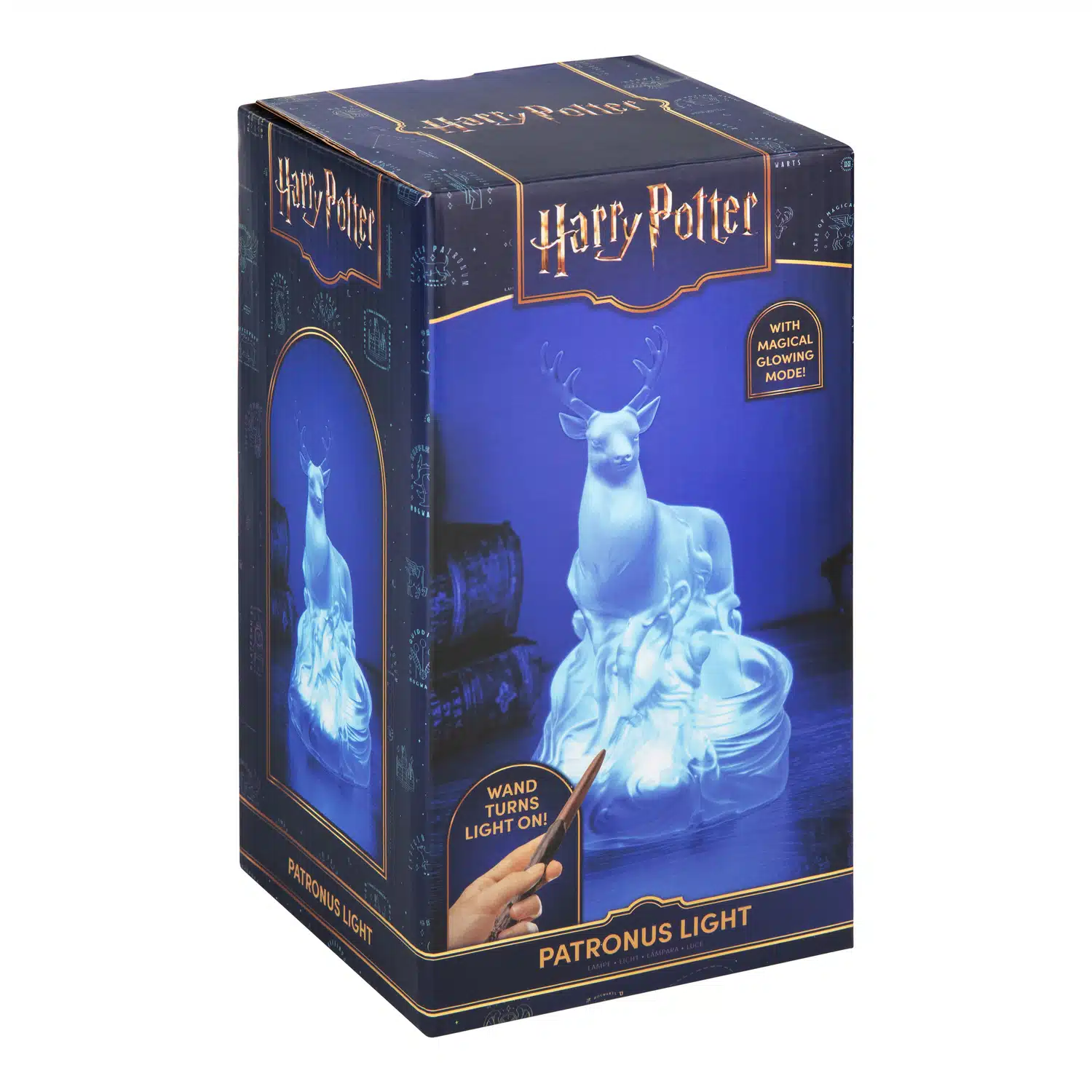 Harry Potter Patronus Lampe mit Zauberstab