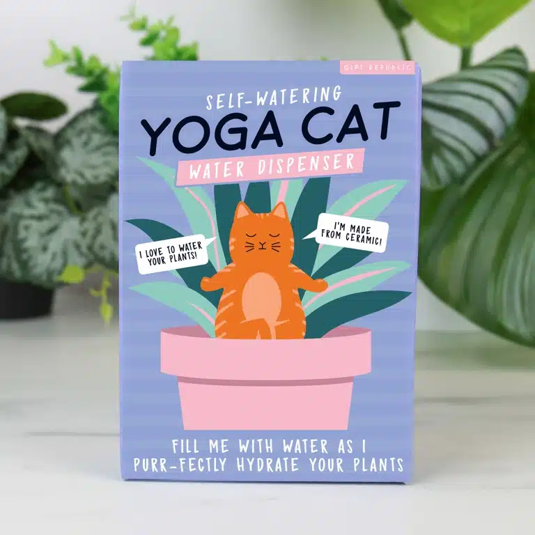 Yoga-Katze Wasserspender