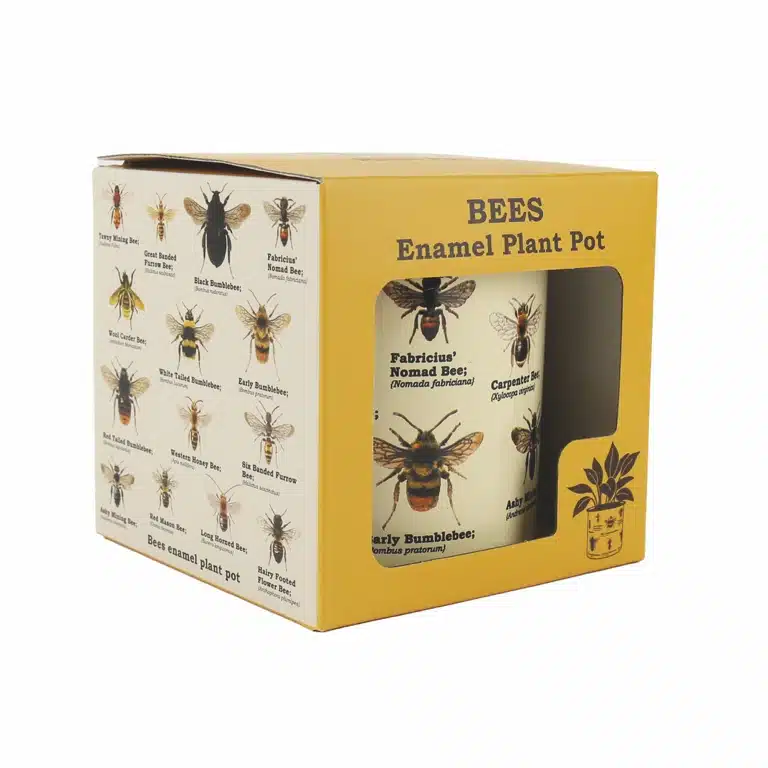 Blumentopf mit Bienen
