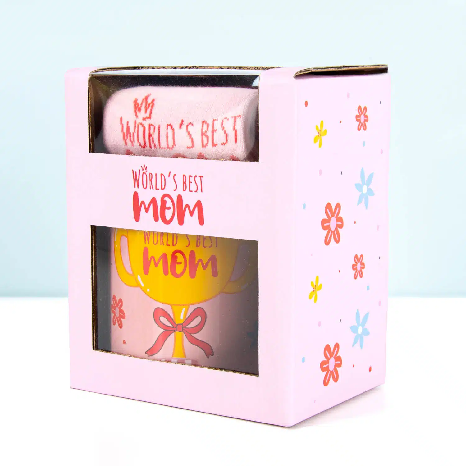 World's Best Mom Socken- und Tassen-Geschenkset