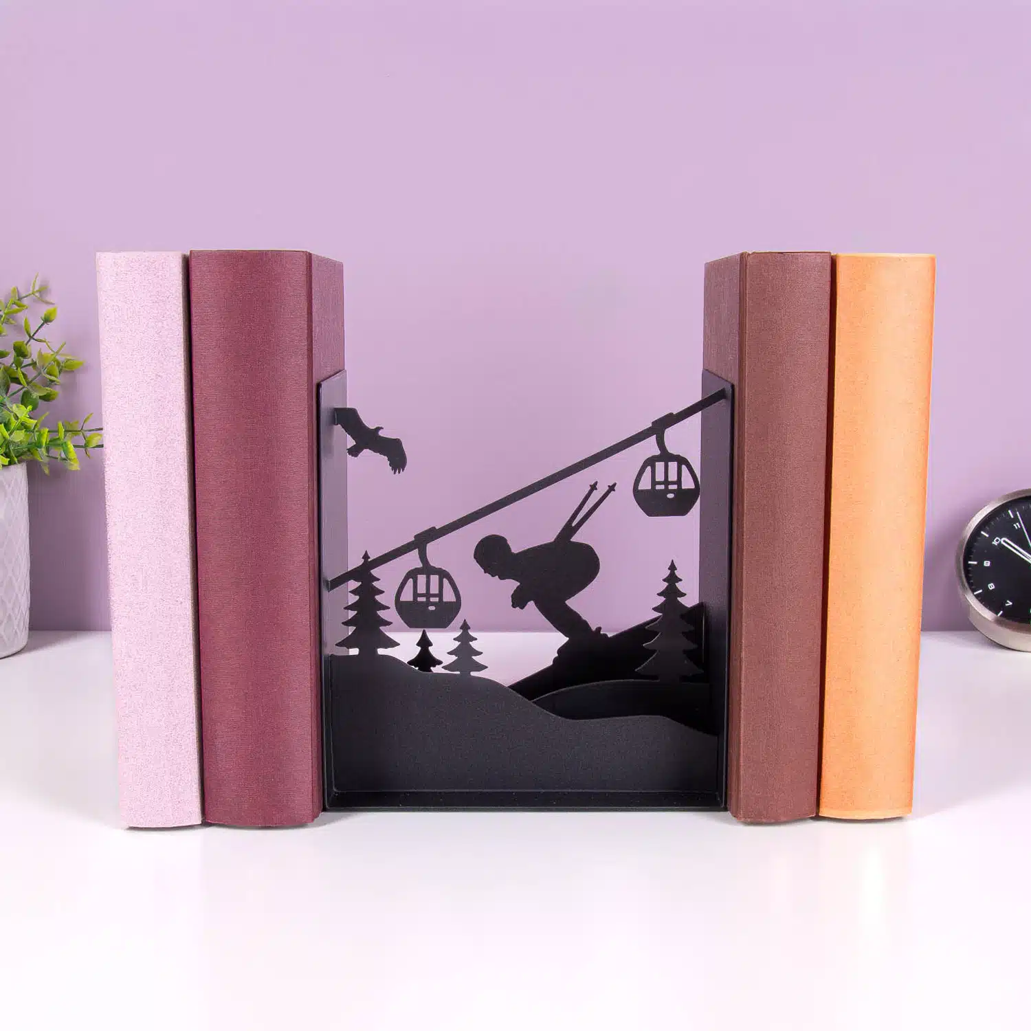 Skipiste Buchstütze