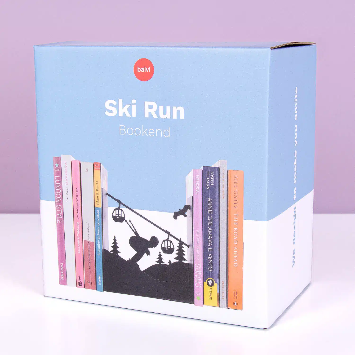 Skipiste Buchstütze