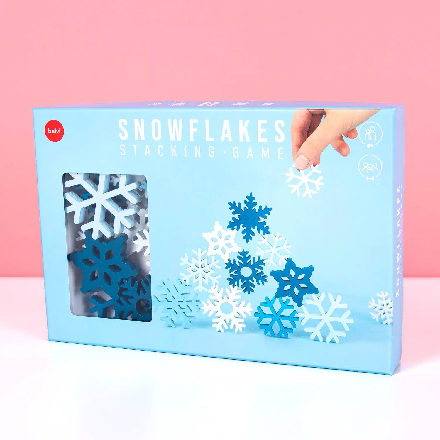 Schneeflocken-Stapelspiel