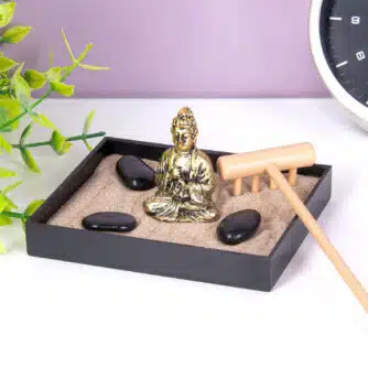 Mini Zen-Garten mit Buddha