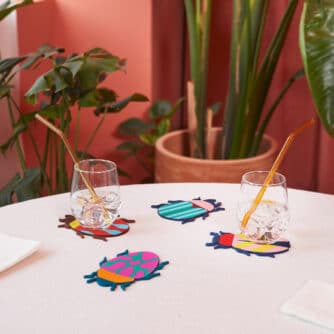 Käfer Untersetzer von Balvi (4er-Set)