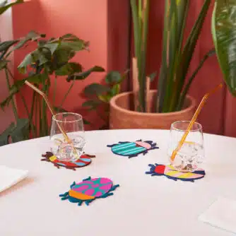 Käfer Untersetzer von Balvi (4er-Set)