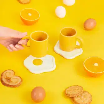 Ei Tasse und Untertasse (4er-Set)