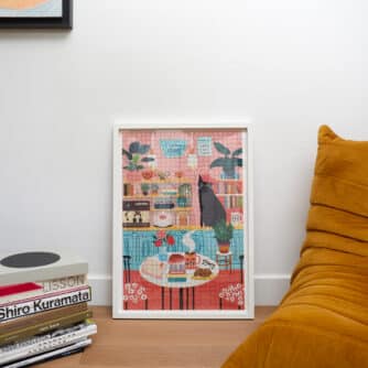 Katzen-Café Puzzle (1000 Teile)