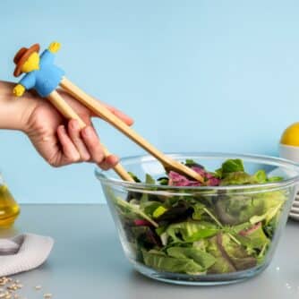 Vogelscheuche Salatbesteck