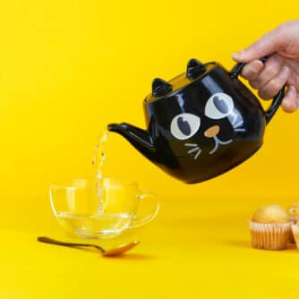 Wärmeempfindliche Katzen-Teekanne
