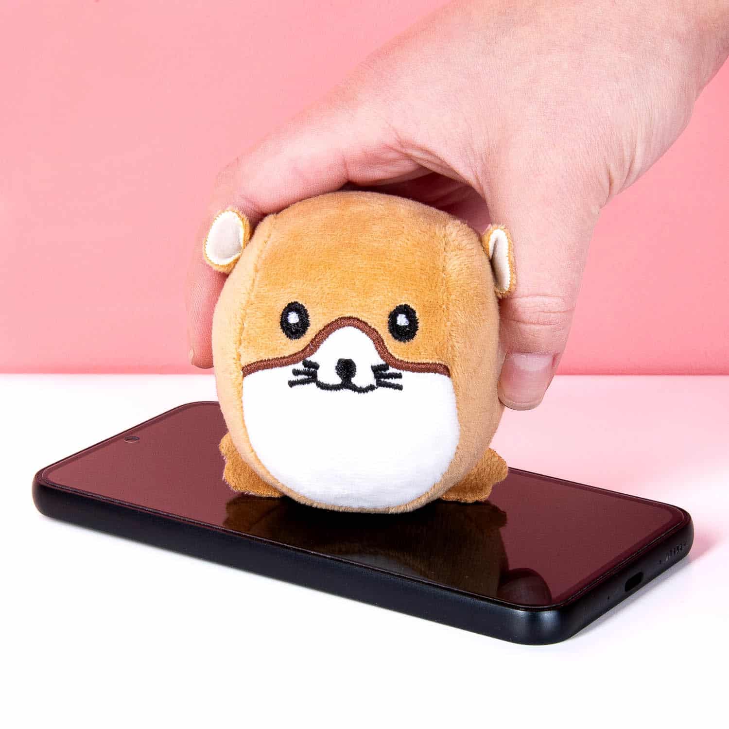 Hamster-Stressball und Bildschirmreiniger