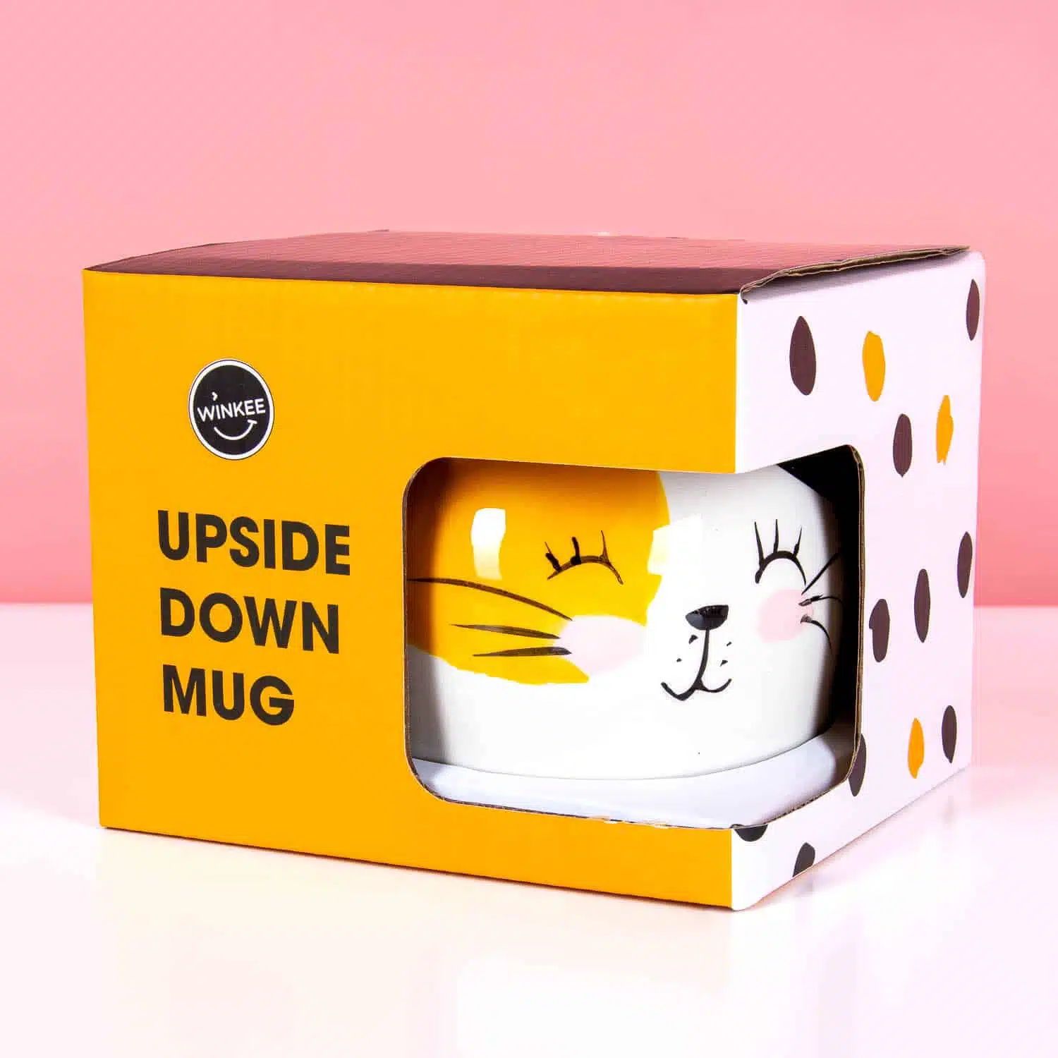 Kopfüber-Katzen-Tasse