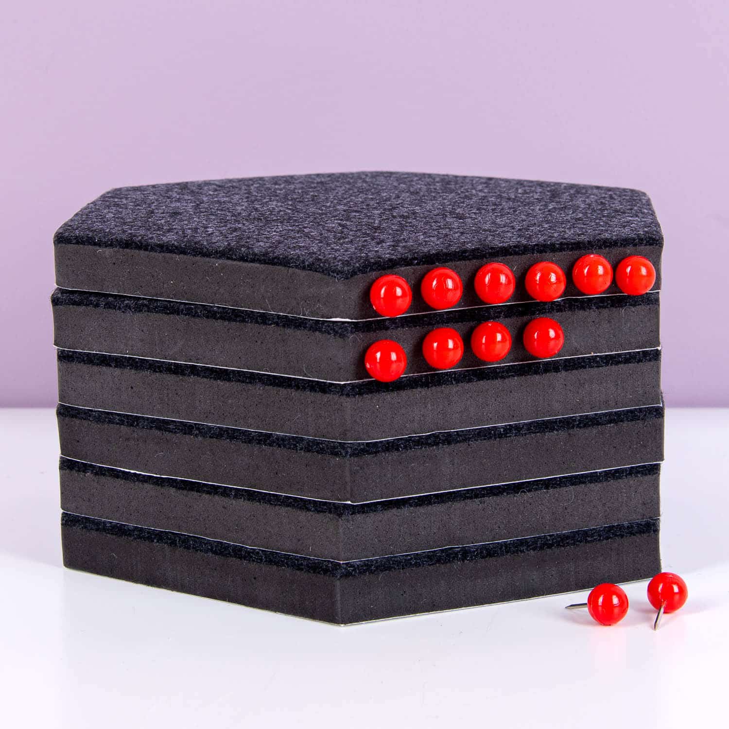 Selbstklebende Hexagon-Pinnwände (Set aus 6)