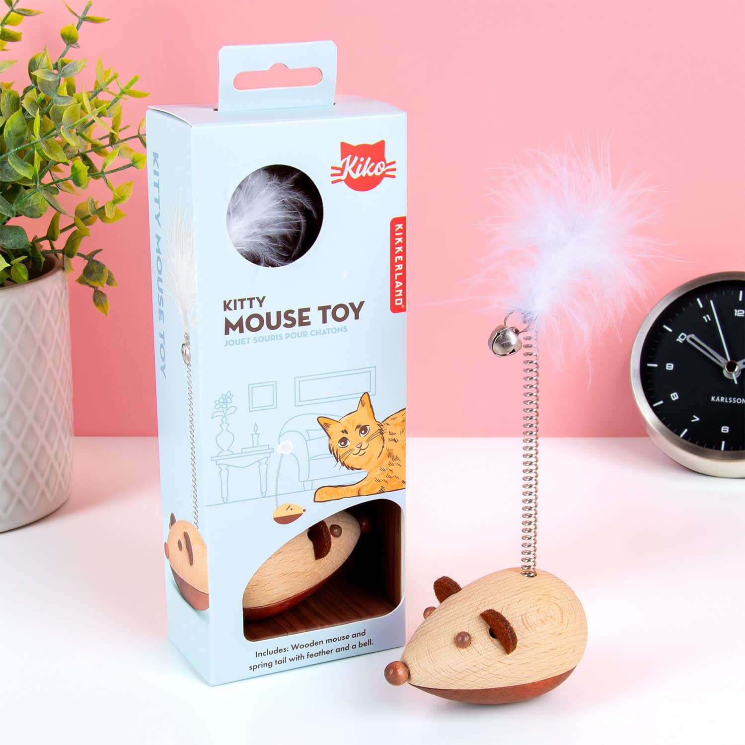 Holzmaus Katzenspielzeug