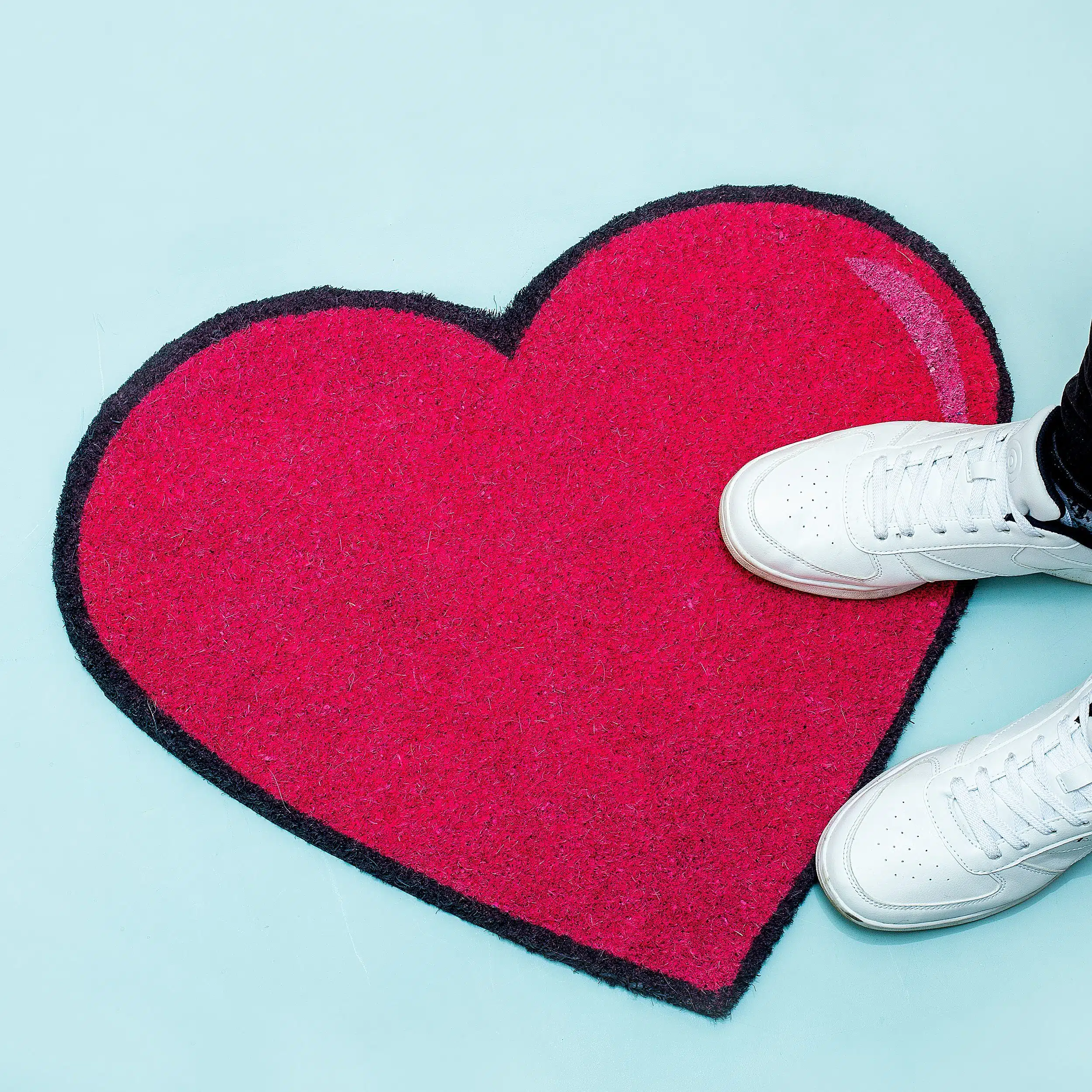 Herz-Fußmatte