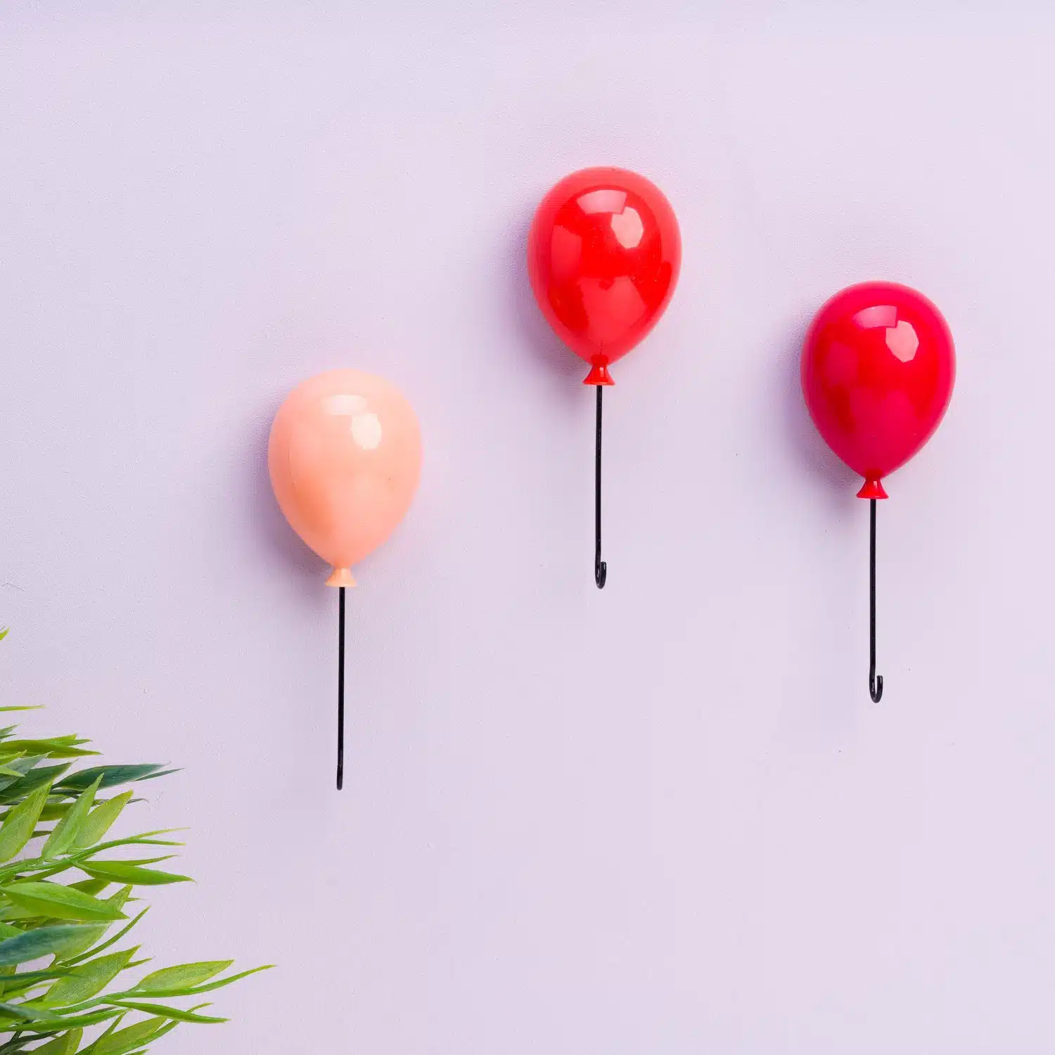 Ballon-Schlüsselhaken (3er-Set)