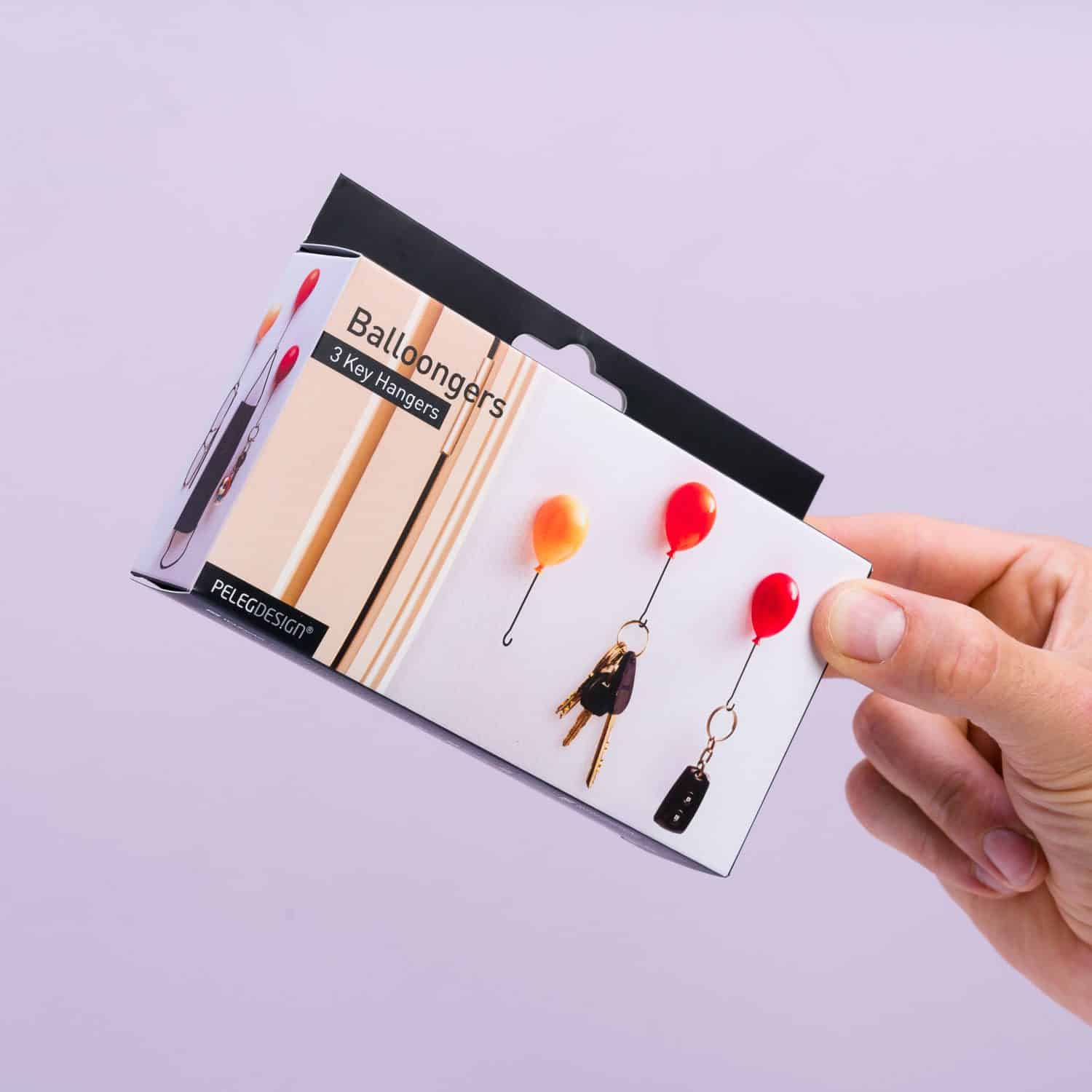 Ballon-Schlüsselhaken (3er-Set)