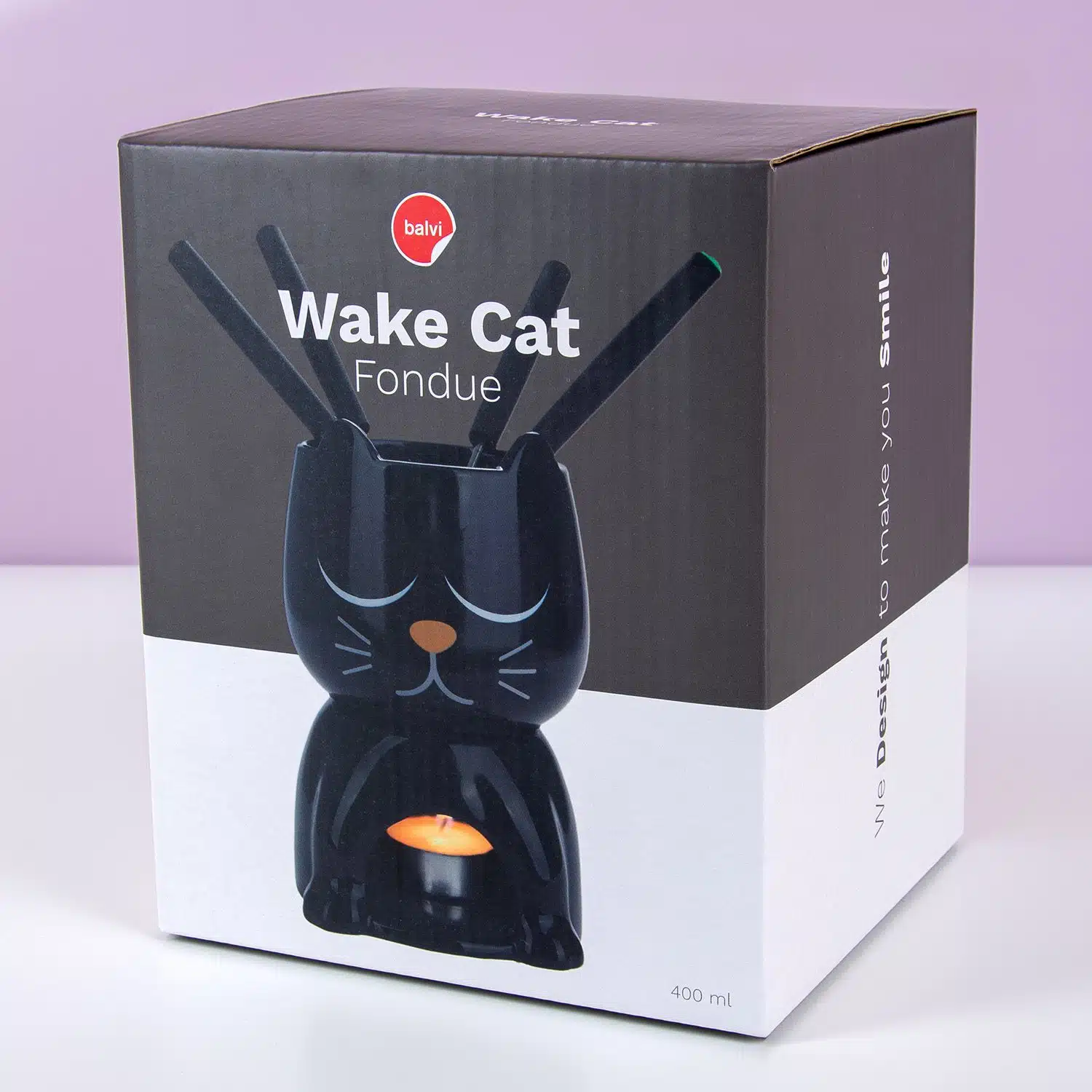 Wärmeempfindliches Katzen-Fondue-Set