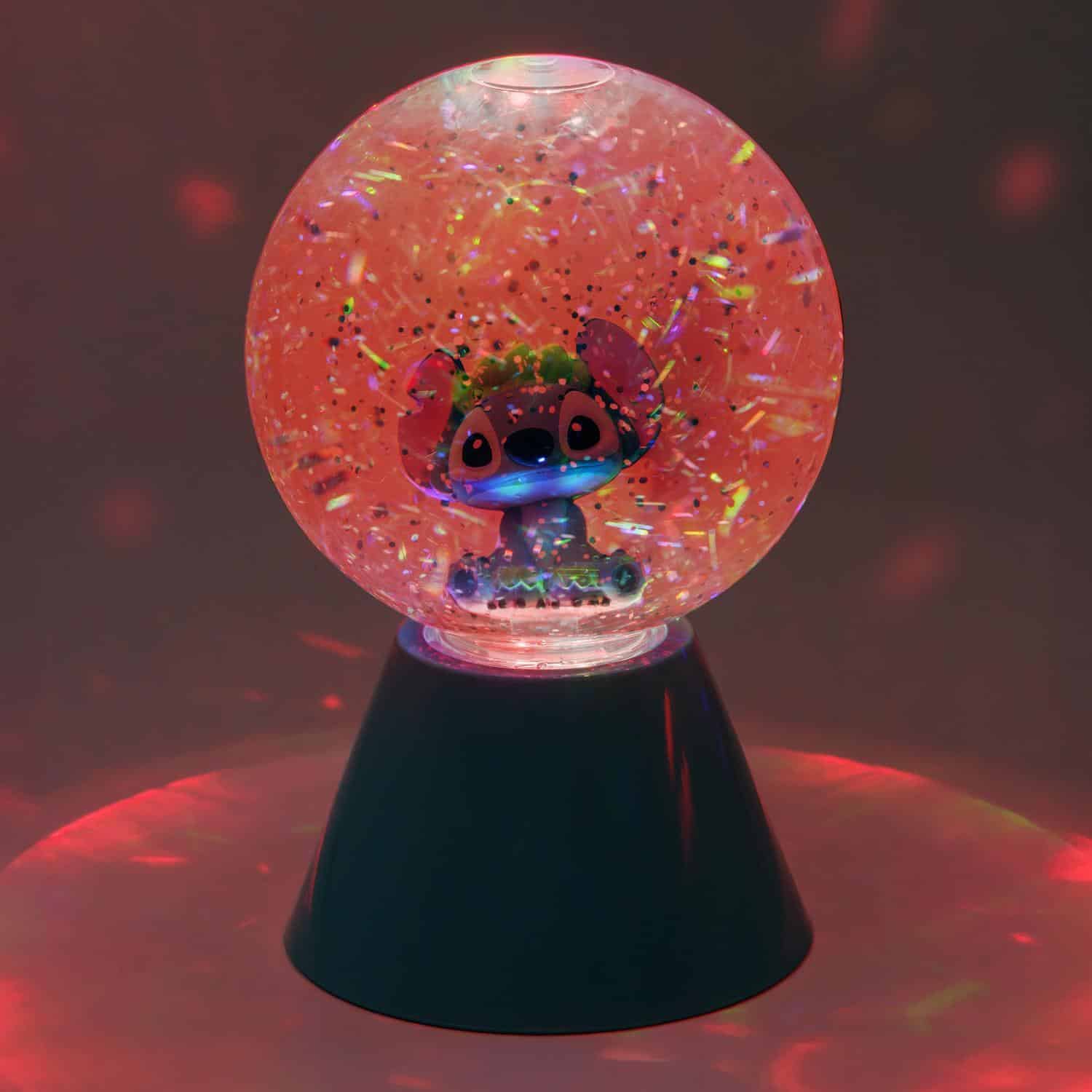 Disney Stitch Glitzerkugel mit LED-Beleuchtung