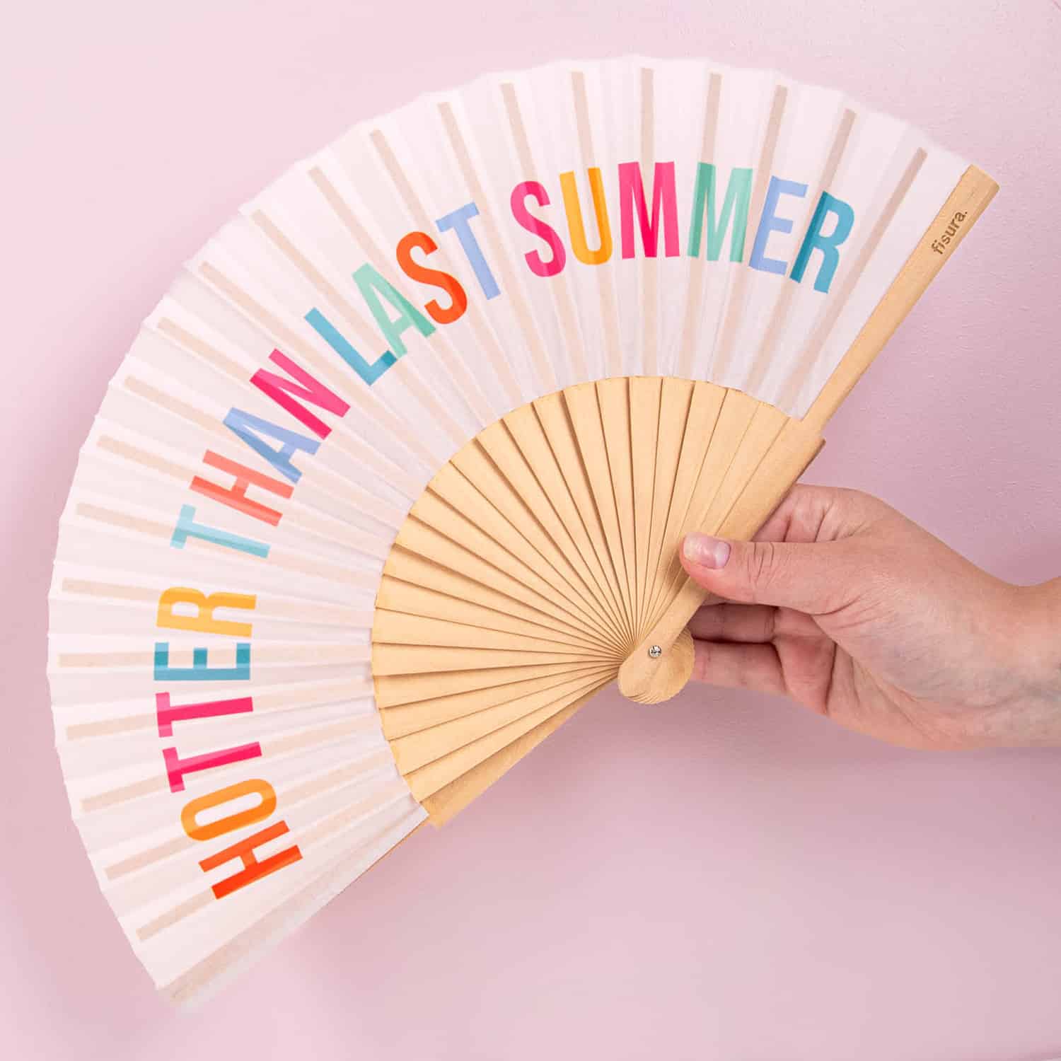Hotter Than Last Summer Fächer aus Holz