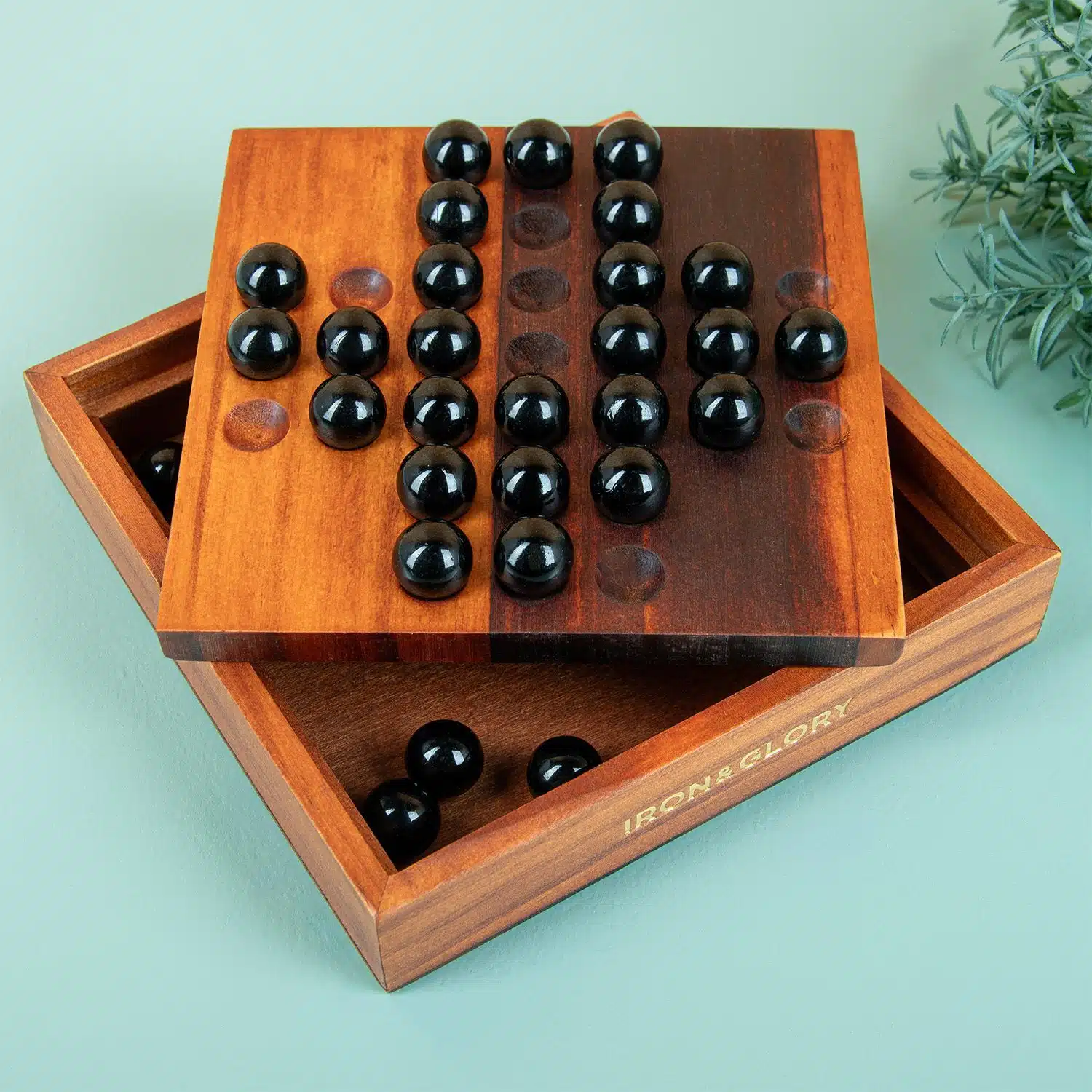 Holz Solitaire Spiel