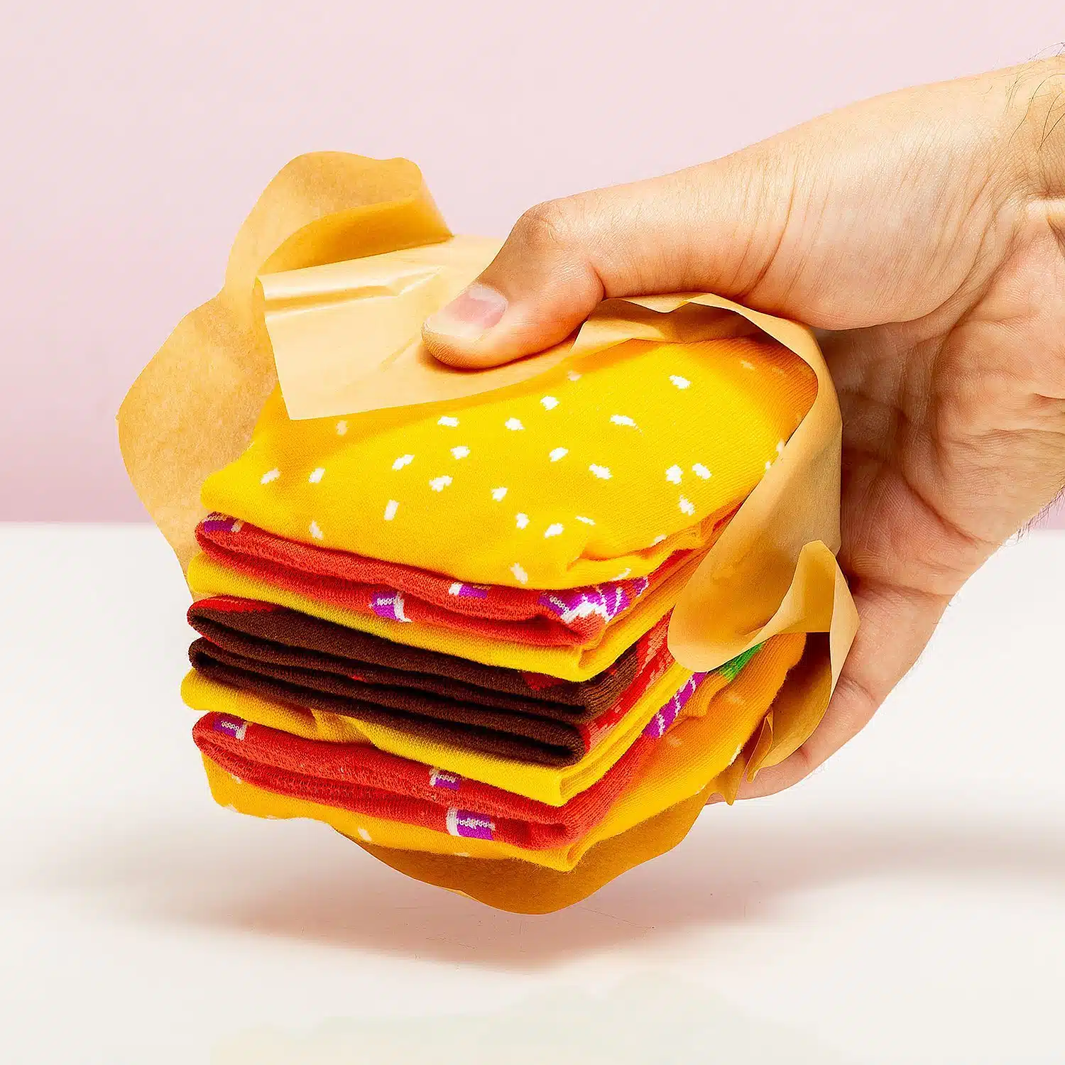 Hamburger-Socken im Karton (Set von 2)