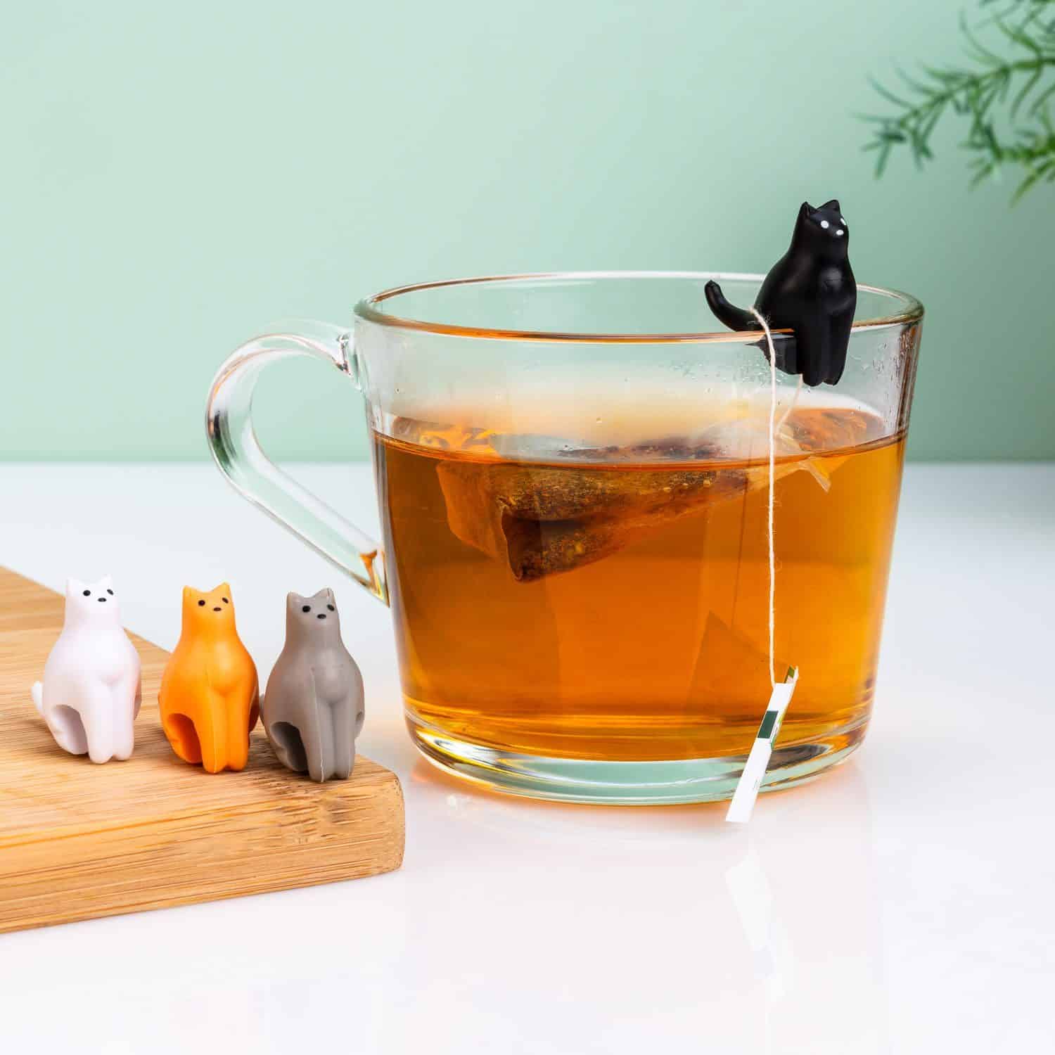 Katzen Teebeutelhalter (Set von 4)