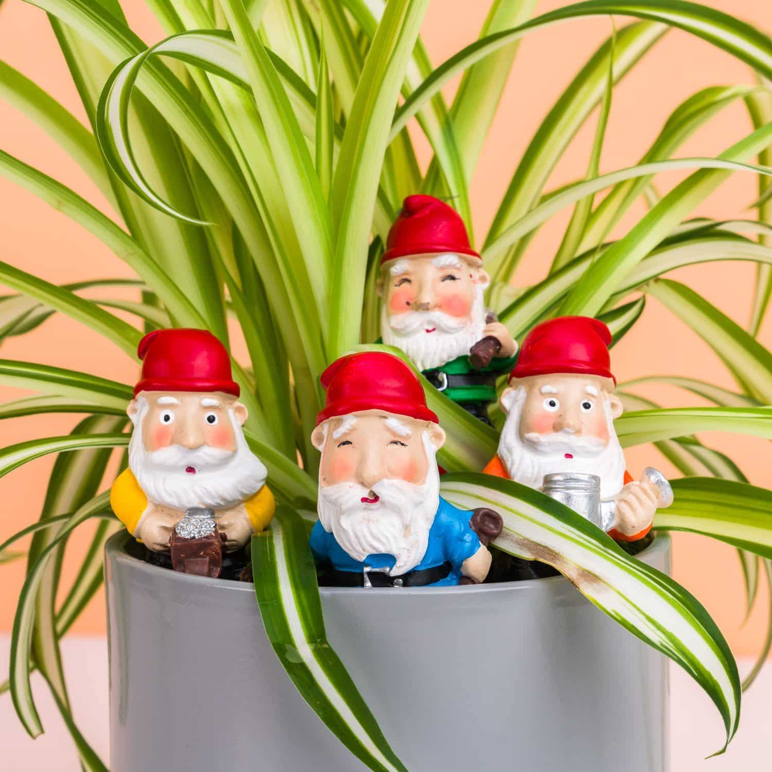 Blumentopf-Zwerge (Set von 4)