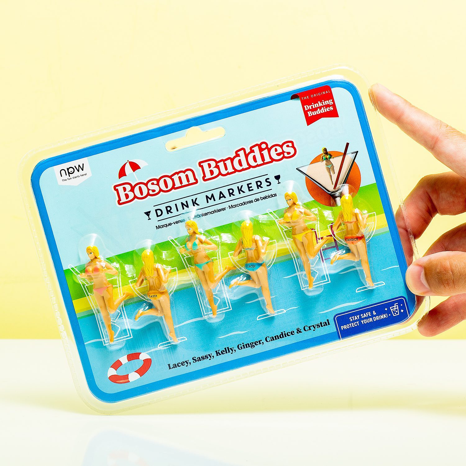 Drinking Buddies Glasmarkierer (Set von 6)