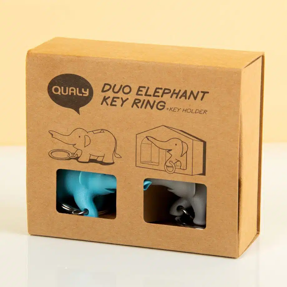 Duo Elephant Schlüsselanhänger