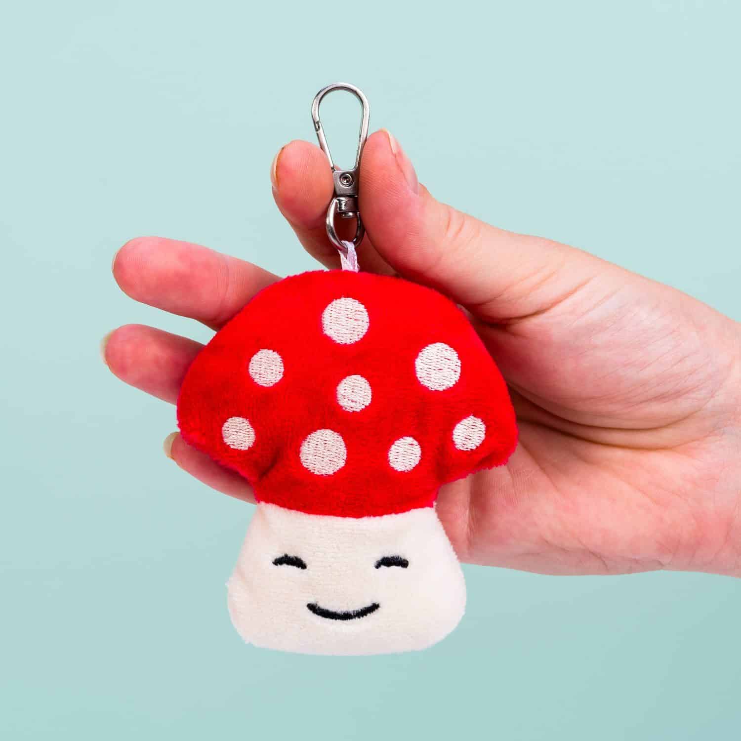 Knuffel-Schlüsselanhänger - Pilz