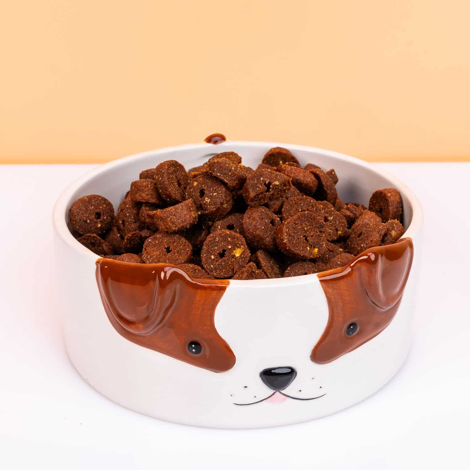 Hunde Futternapf mit Hundegesicht